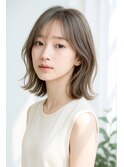 春の軽やか外ハネBOB♪シルクベージュ