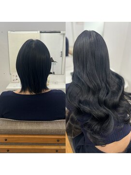 ハイエクステンション 京都駅前店(Hi-Extension) 羽エクステ×100本でショートからロングに▼miho134