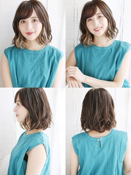 ラピス 銀座 blue店(Lapis) 《30代～大人透明感》白髪ぼかしハイライト＋艶カラー[銀座]