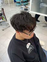 リーチェ(ReCHE by CAPA(旧：CAPA茅ヶ崎店）)&nbsp;メガネに似合う無造作パーマおしゃれマッシュで柔らかな雰囲気に