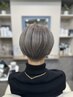 【白髪に優しいオイルケア付】低アルカリカラー+N.髪質改善+カット