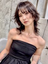 シー バイ ロンド 新宿(Sea by Lond)&nbsp;【福島】ショコラブラウン耳かけくびれヘアウルフレイヤー新宿