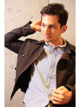 クオンヒール 堺筋本町店(QUON HEAL) スペインカール/スパイキーショート/ブルーブラック/刈り上げ