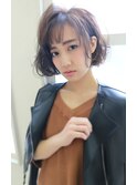 【unopulir小林 弘季】大人かわいい とろみ アシメ 黒髪 ボブ
