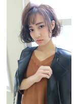 ウノプリール 京橋店(uno pulir) 【unopulir小林 弘季】大人かわいい とろみ アシメ 黒髪 ボブ