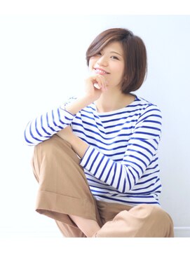 アルターシェリー(aL-ter che'rie) 夏のショートはキラガミストレートでノンストレススタイリング