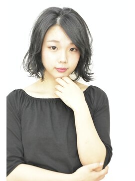 ブロック(BLOCK) ゆるウェーブ ブルージュボブ