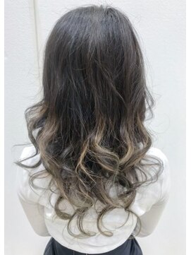 クアトロ グランシュ 川崎店(QUATRO × GranCieux) ハイライト+グラデーションカラー×グレージュ★QUATRO★