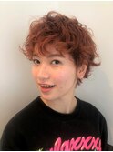 ヴィンテージオレンジのショートパーマ★