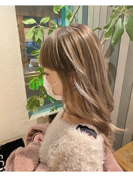 シザーズ(scissors) ふわふわミルクティーカラー