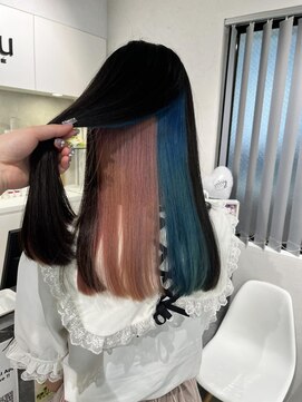 ミューバイケンジ(miu by KENJE) miu　ツートンインナーカラー