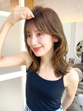 アフロートリノ(AFLOAT Leino) 2wayバング 韓国前髪 シースルー ミディアム くびれ