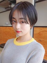 ディルト 代々木上原(DILT) シルクバングのマッシュショートヘア小顔カット黒髪ショートヘア