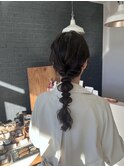 結婚式タマネギヘア