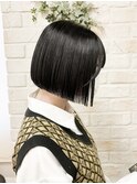 あごラインボブ×髪質改善トリートメント