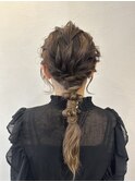 編みおろしアレンジ