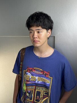 ゼスト リル 新宿(ZEST lill) メンズショート 短髪パーマ ピンパーマ 落合陽世