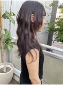 ロングウルフレイヤー×レッド系カラー