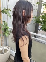 ツイギー 宮西店(TWiGGY) ロングウルフレイヤー×レッド系カラー