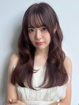 ユーフォリア 銀座(Euphoria) シースルーバング　くびれヘア　韓国ヘア　ナチュラルブラウン12