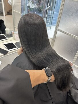 マーシュ 梅田(marshu) 吉岡Style/髪質改善オベリスク×赤み消しアディクシー