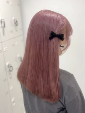 ラメール(MAISON LA MER) 【MANAMI】ブリーチ2回、ピンクベージュ