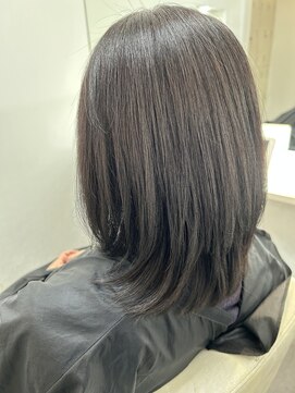 エクラートリアン 藤沢店(ECLART Lien) ひし形うる艶ボブレイヤー[藤沢/髪質改善]