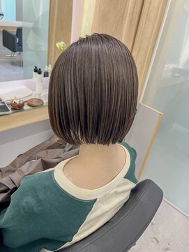 クシュ 本川越店(kusyu...) イメチェンホワイトブロンド外ハネボブ美髪ワイドバング韓国黒髪