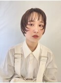 前上がりマッシュショート