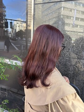 アルメリア 池袋(Arumeria) 暖色系カラー春カラー大人可愛いミディアムセミロング