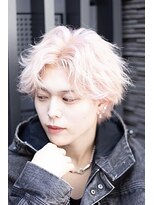 ユーフォリア 渋谷グランデ(Euphoria SHIBUYA GRANDE) ヘアカラー ピンクベージュ ペールピンク ブリーチデザインk