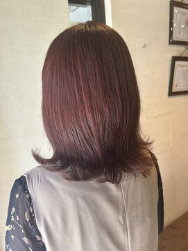 ココカラヘアー ニコ(cococara hair nico) レッドブラウン/くびれヘア/透明感/艶感