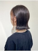 インナーカラーピンク　× ボブ