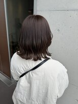 アチーブティルスマートサロン 豊川末広通店(achieve till Smart Salon)&nbsp;大人可愛い透明感チョコレートブラウン×くびれ外ハネミディ