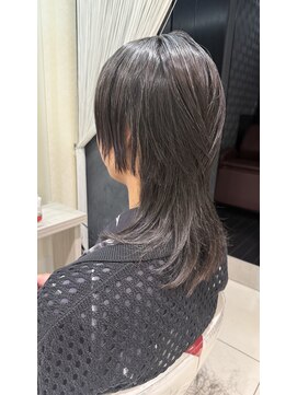 アース 市川店(HAIR & MAKE EARTH) 10代/20代/クラゲウルフカット/縮毛矯正