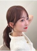 似合わせ顔まわり前髪サイドバング顔まわり銀座カット