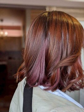 ジュリアンマーラ(Julien Mara) 韓国風/オルチャンヘア/裾カラー/デザインカラー/ミディウェーブ