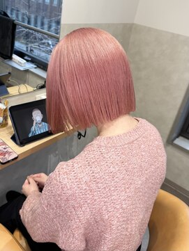 pink sauvage 【ダブルカラー/ブリーチ/髪質改善】
