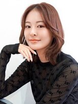 ドーチェ 瓢箪山(DOCHE)&nbsp;くびれボブ×ショコラブラウン×センターパート×大人ガーリー