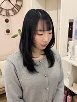 シュガー ヘアアンドネイル 仙台(SUGAR)&nbsp;透明感カラーブルーブラック＊ハッシュカット