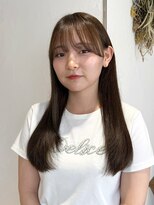 リル 茅ヶ崎(Liru:) くびれヘア/アプリコットオレンジ/ハイライトカラー/茅ヶ崎