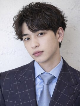 メンズヘア専門MA-IKI本厚木髪と頭皮改善サロン【4月16日　NEWOPEN（予定）】 レイヤーマッシュ波巻きシャドウパーマ眉カット/メイキー本厚木