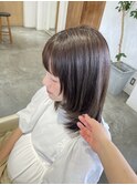 オリーブブラウン×ミディアムレイヤー