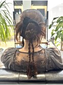 上品さと可愛さを両立したタイトヘアアレンジ♪