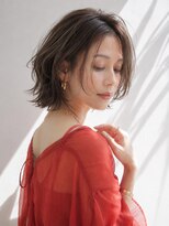 アッシュ 学芸大学店(Ash)&nbsp;ミディアムレイヤー/大人女性/ベージュアッシュ/脱白髪染め