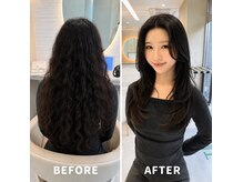 アース 渋谷店(HAIR&MAKE EARTH)の雰囲気（縮毛矯正×カールで朝のコテ巻き不要！乾かすだけで艶髪に）