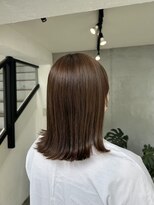 エムドットヘアーサロン(M. hair salon)&nbsp;ワンカラーで最大限の明るさ！ミルクティーカラー