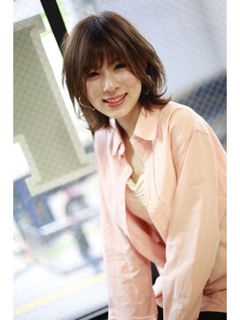 美容室 パルス 静岡鷹匠店(PALS) 【小顔バング】顔周りこだわりコテ巻き