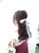 ヘアセットサロン ラシク(LaCQ)&nbsp;リボン×編み込み