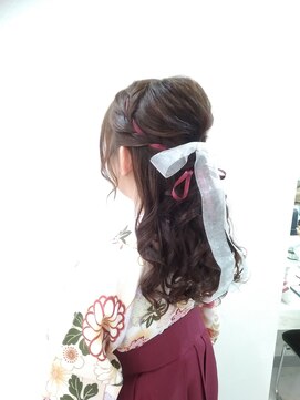 ヘアセットサロン ラシク(LaCQ) リボン×編み込み